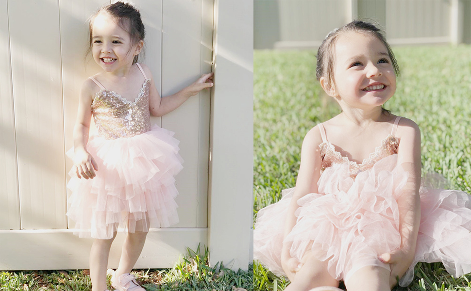 rose gold baby dress