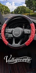 Microfiber Leather steering wheel  cover