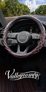 Microfiber Leather steering wheel  cover