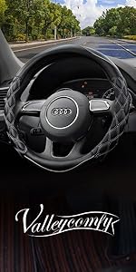 Microfiber Leather steering wheel  cover