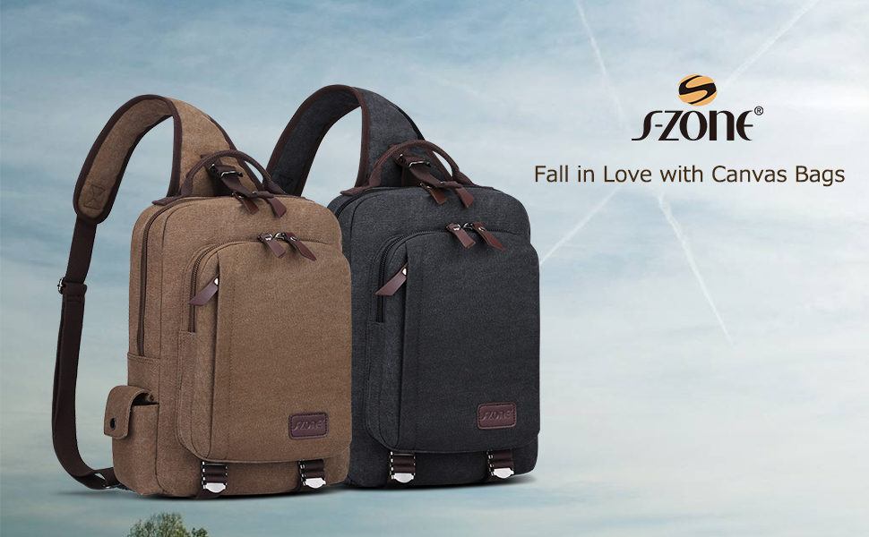 SZONE Sling Bag One Strap Laptop Backpack Crossbody Shoulder Messenger