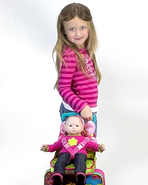 Amazon Com Sophia S Doll Car Seat In Pink Amp Green