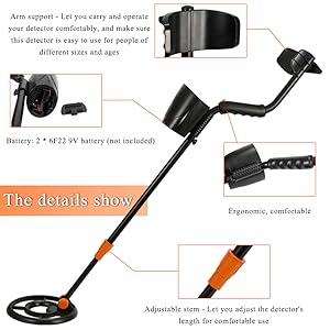 KKmoon Metal Detector, High Sensitivity Metal Detector Digital Display Underground Gold Silver Copper Diamond Detector Gold Digger Treasure Hunter ...