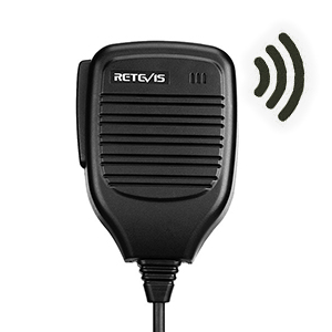 Retevis 2 Pin Shoulder Mic Speaker, Walkie Talkie Mic, Compatible with Retevis H-777 RT22 RT68 RT21 H777S RT85 RT17 RT19 RT15 BAOFENG UV-5R BF-F8HP Samcom pxton TIDRADIO Kenwood Walkie Talkie (5 Pack) 15 two way radio speaker mic