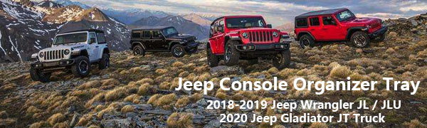 Jeep Wrangler JL JLU Center Console Organizer Tray 2018 2019