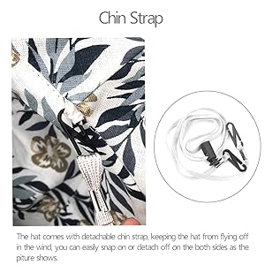 sun hat with chin strap