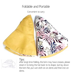 Foldable and Portable sun hat 