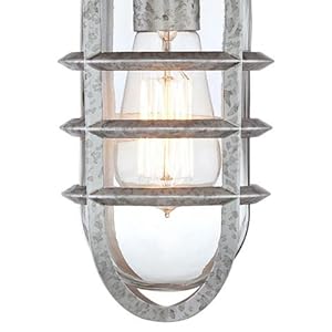 Marlowe 13 1/4" High Galvanized Steel Outdoor Wall Light