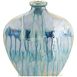 Possini Euro Mia Blue Drip Ceramic Table Lamp