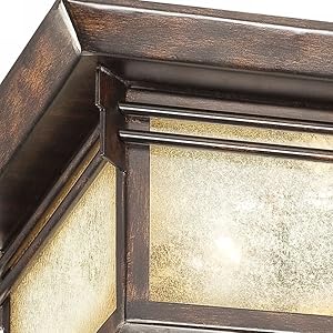 Hickory Point 15" Wide Bronze Outdoor Ceiling Light