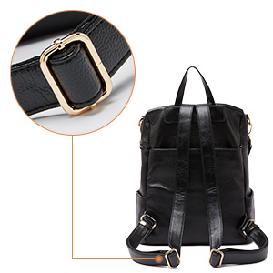 boyatu convertible genuine leather backpack purse for women fashion travel bag