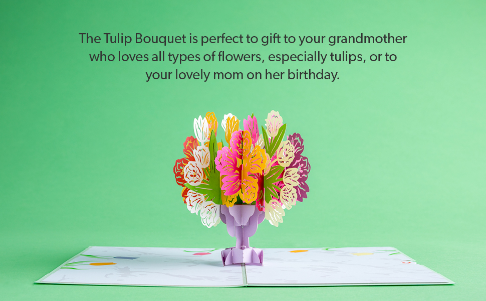 lovepop flowers, tulip bouquet