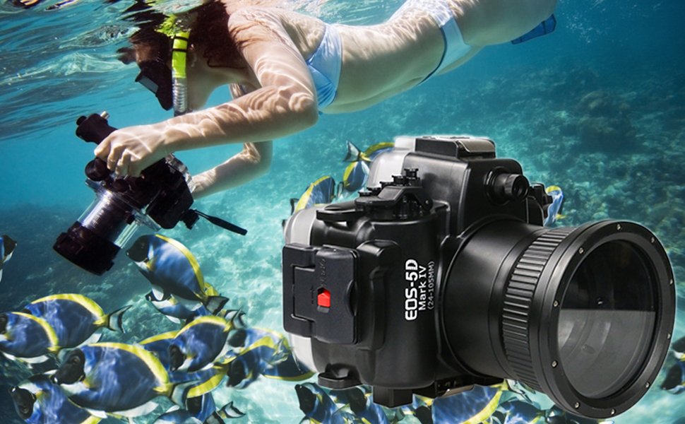Sea frogs 130ft/40m Underwater Camera Housing Diving Camera