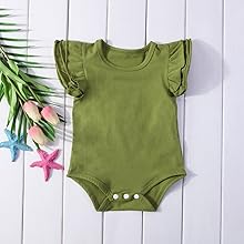 baby girl onesies army green