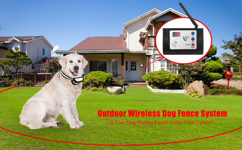 Beinhome Wireless Electric Dog Fence Electronic Outdoor