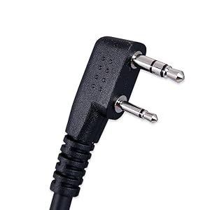Rugged Radios CC-KEN Kenwood Coil Cord Cable for Handheld Mobile Radios and Headsets Connection