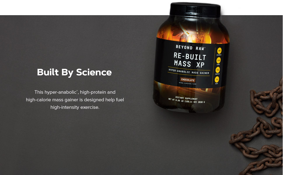 Amazon Com Beyond Raw Re Built Mass Xp Strawberry 6 Lbs Contains 880 Calories 140g Carbohydrates And 60g Protein Per Serving Health Personal Care