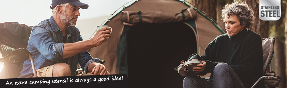 camping eating utensils