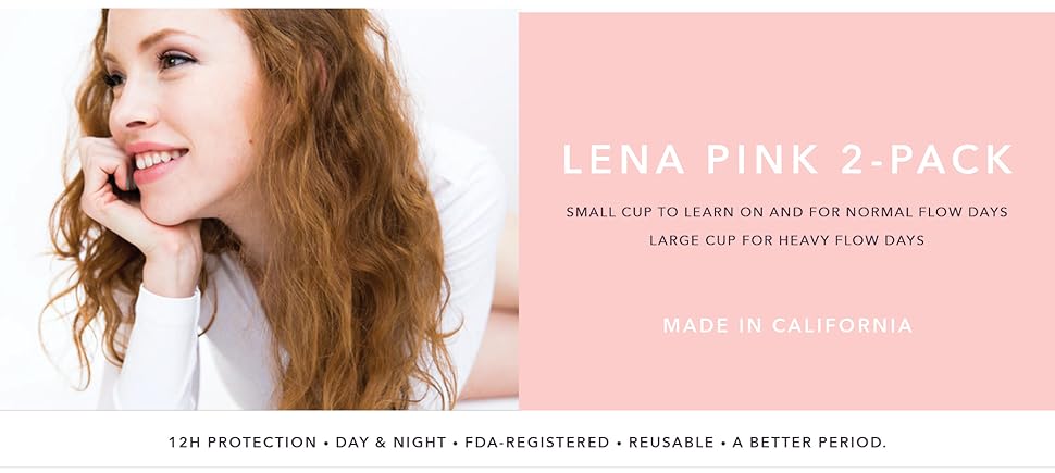 Amazon.com: LENA Menstrual Cups - Made in USA - Tampon and