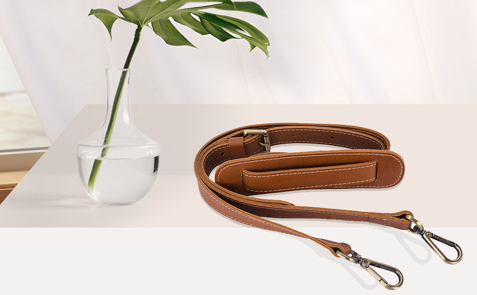 BAIGIO Leather Adjustable Padded Replacement Shoulder