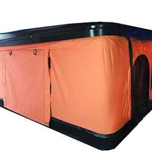 orange pop up tent