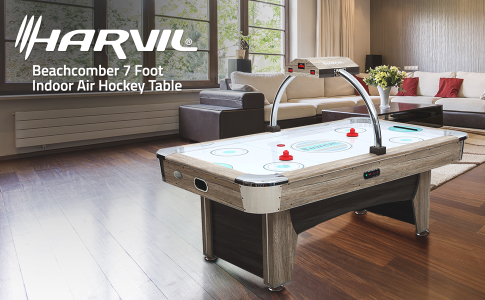 Amazon Com Harvil Beachcomber 7 Foot Indoor Air Hockey Table