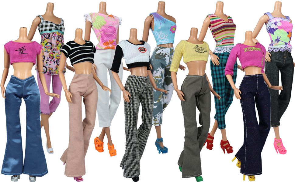 NEW!! Handmade TROUSERS/ PANTSclothes for BARBIE doll Modepoppen Kleding en accessoires