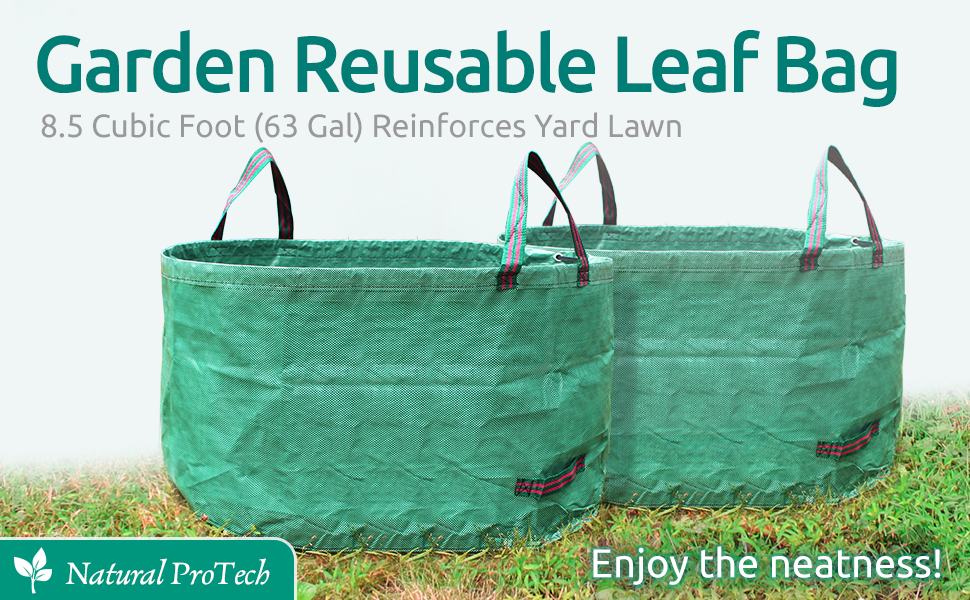 Natural ProTech Garden Reusable Leaf Bag 8.5 Cubic Foot