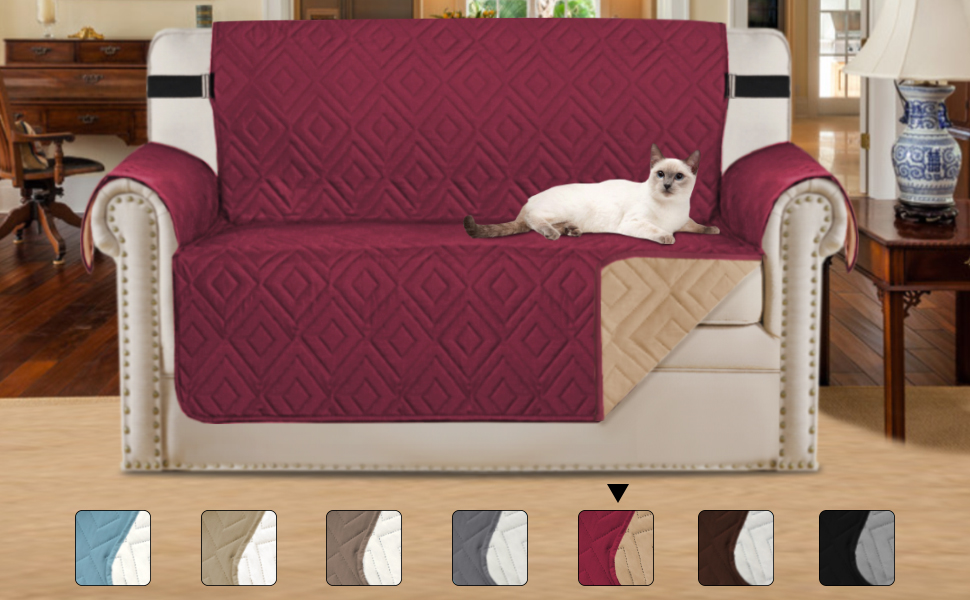 Amazon Com H Versailtex Reversible Loveseat Cover Furniture