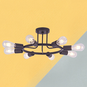 Oil-Rubbed Bronze Industrial Vintage Light Fixtures for Kitchen Island Dining Room Foyer Bedroom 