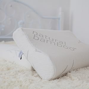 comfylife original bamboo firm pillow for sleeping memory foam