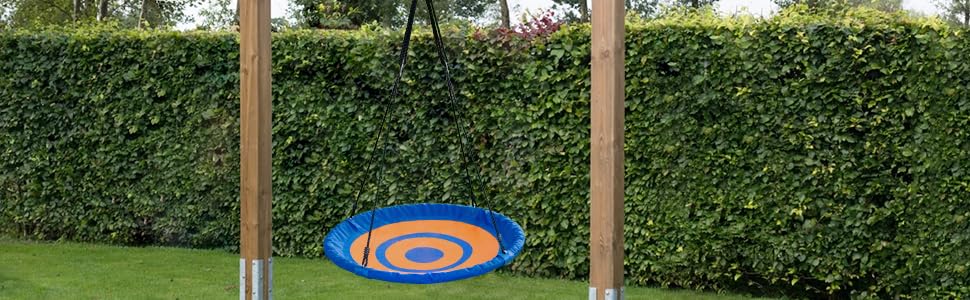 Amazon Com Clevr 40 Outdoor Round Target Tree Net Saucer Swing