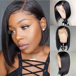 straight bob wigs human hair lace front wigs