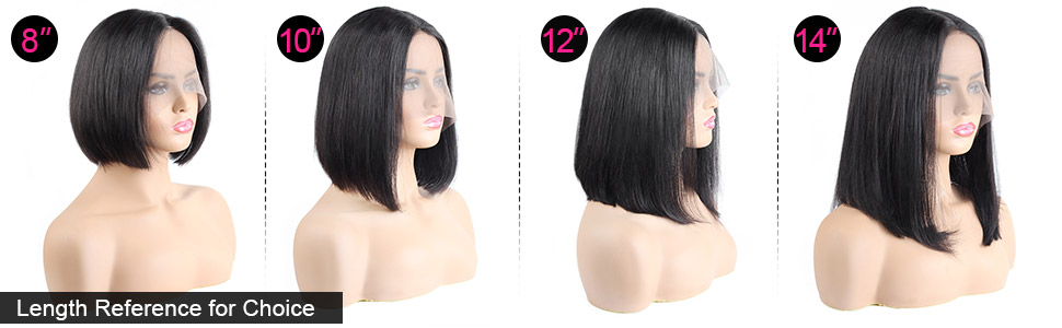 straight lace wigs bob wig human hair
