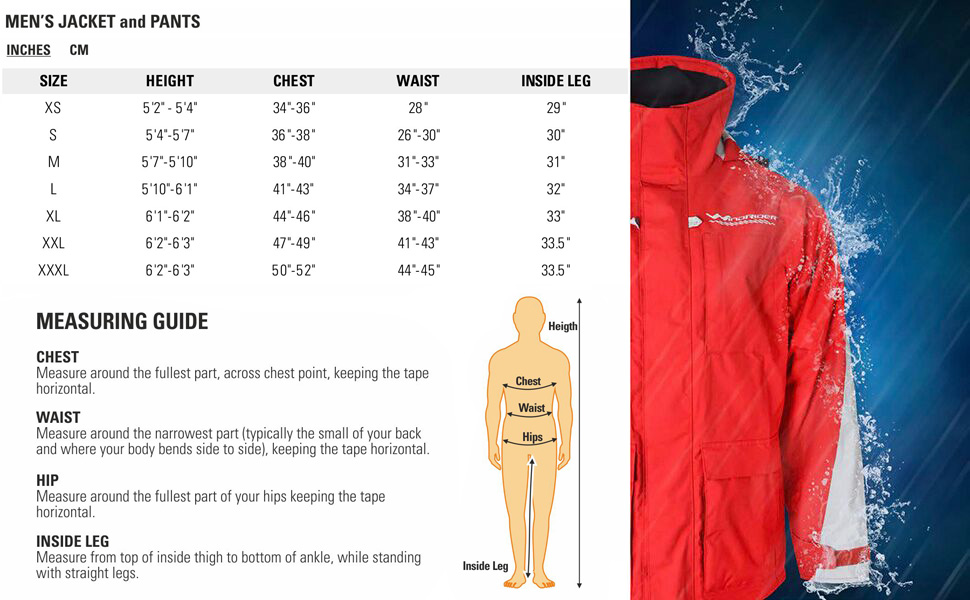 WindRider Pro Foul Weather Gear Rain Suit Breathable and Waterproof