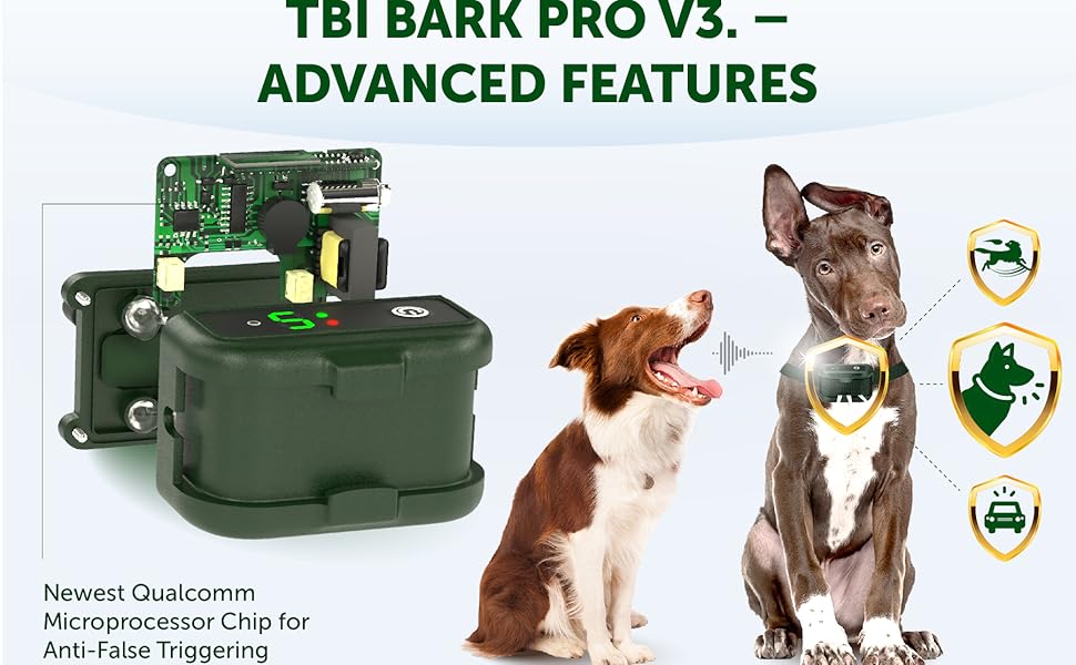 Advanced bark collar for dogs all sizes