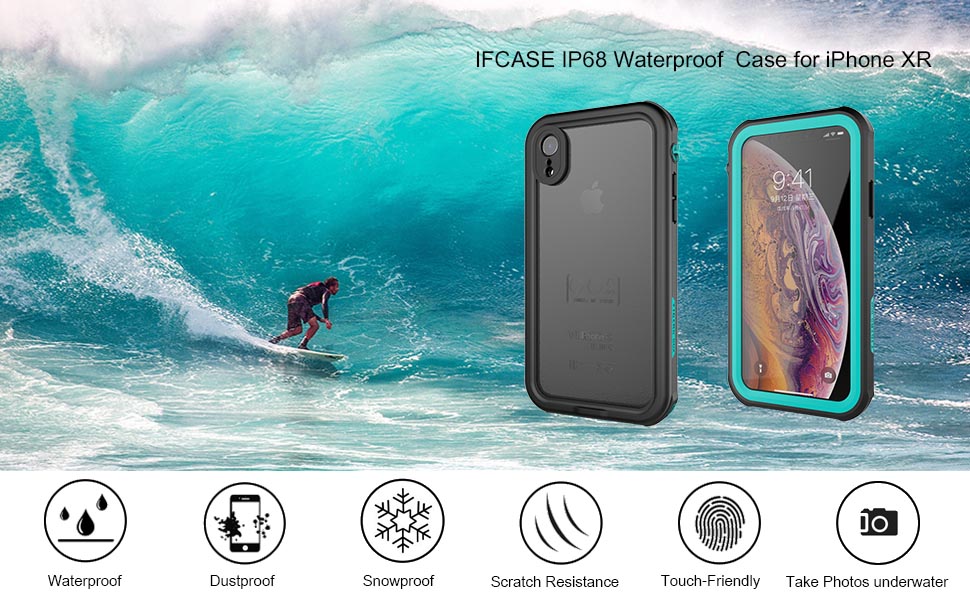 iPhone XR Waterproof Case, IFCASE Slim Full Sealed