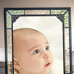 Amazon.com - J Devlin 5x7 Vintage Green Stained Glass