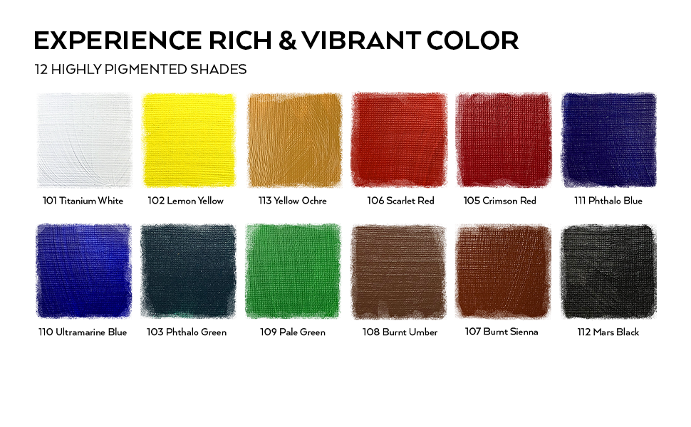 Acrylic Paint Set of 12 choose your color
