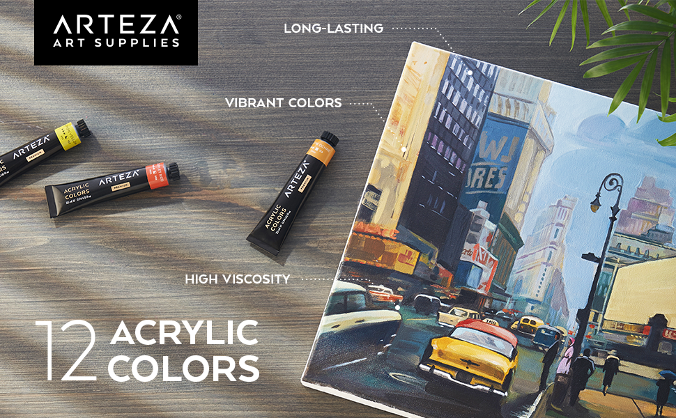 Acrylic Paint Set of 12