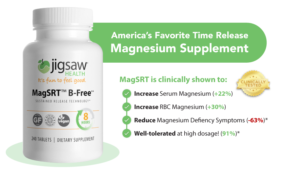 MagSRT (Jigsaw Health Magnesium w/SRT BFree) Premium