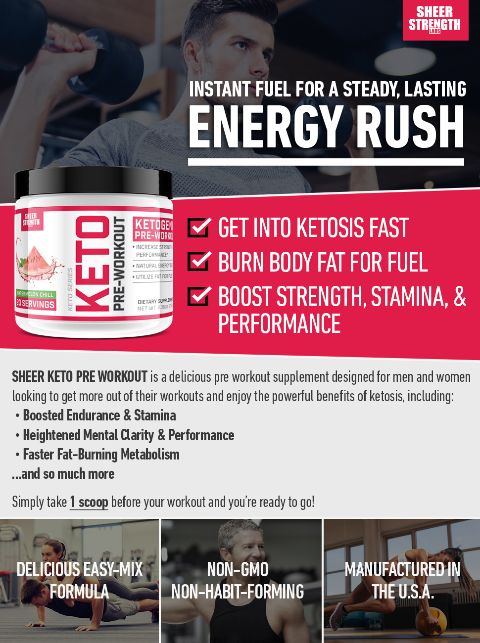 Ketogenic Pre Workout Supplement Promotes Healthy Weight
