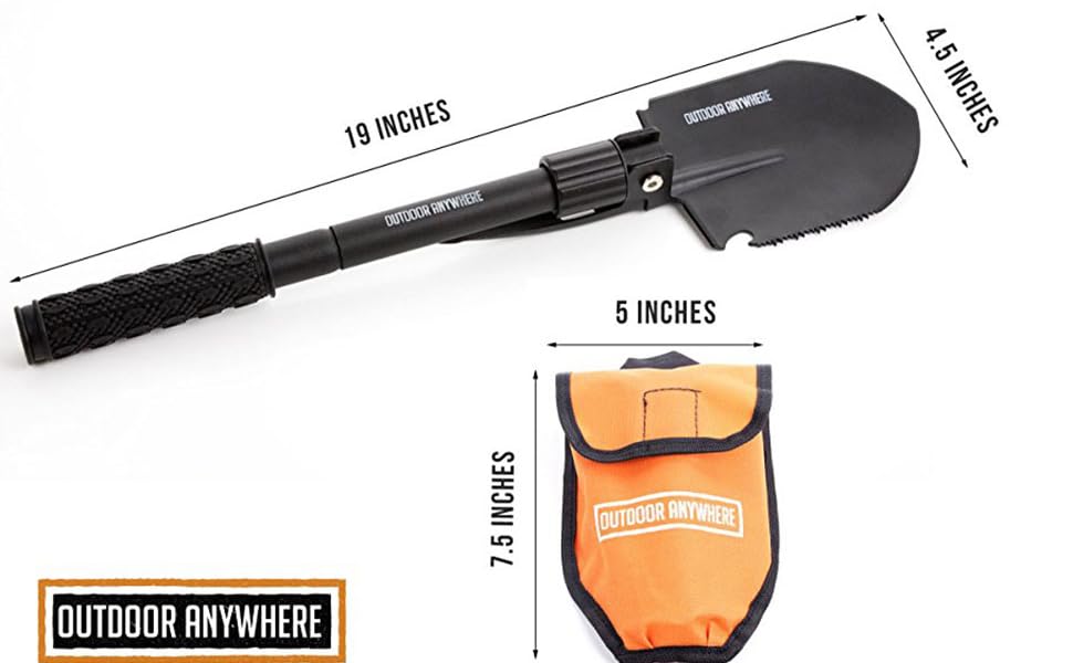 Compact Folding Shovel & Pick Light, Sturdy Army