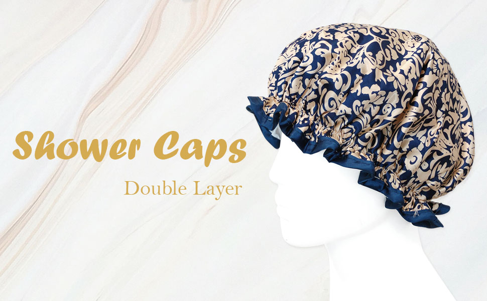 shower cap, sleep cap, bath cap, spa cap, microfiber shower cap, reusable shower cap