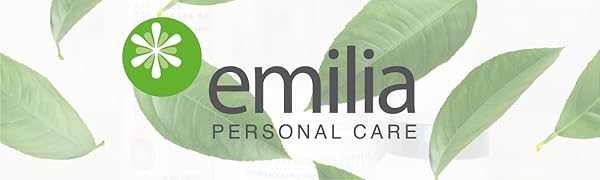 Parchment background with green, oblong leaves, company logo with lighter green fruit at forefront