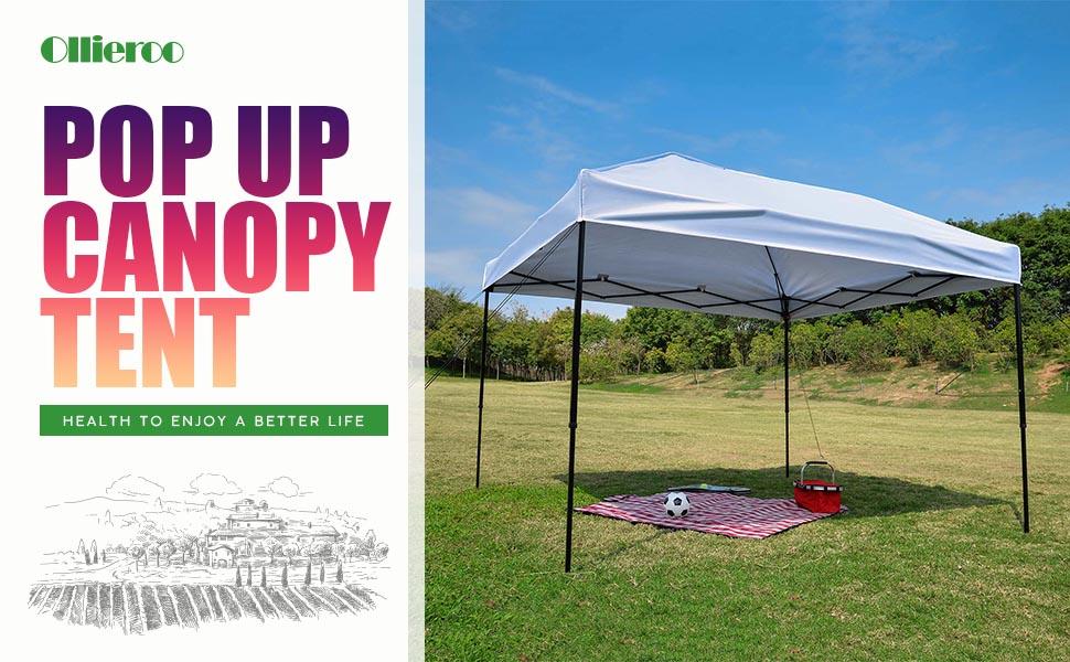 Ollieroo 10 x 10Feet Outdoor Pop Up Portable Shade