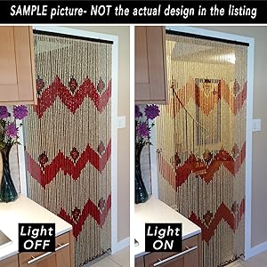 Amazon Com Beadedstring Bamboo Wood Beaded Curtain 90 Strands 78