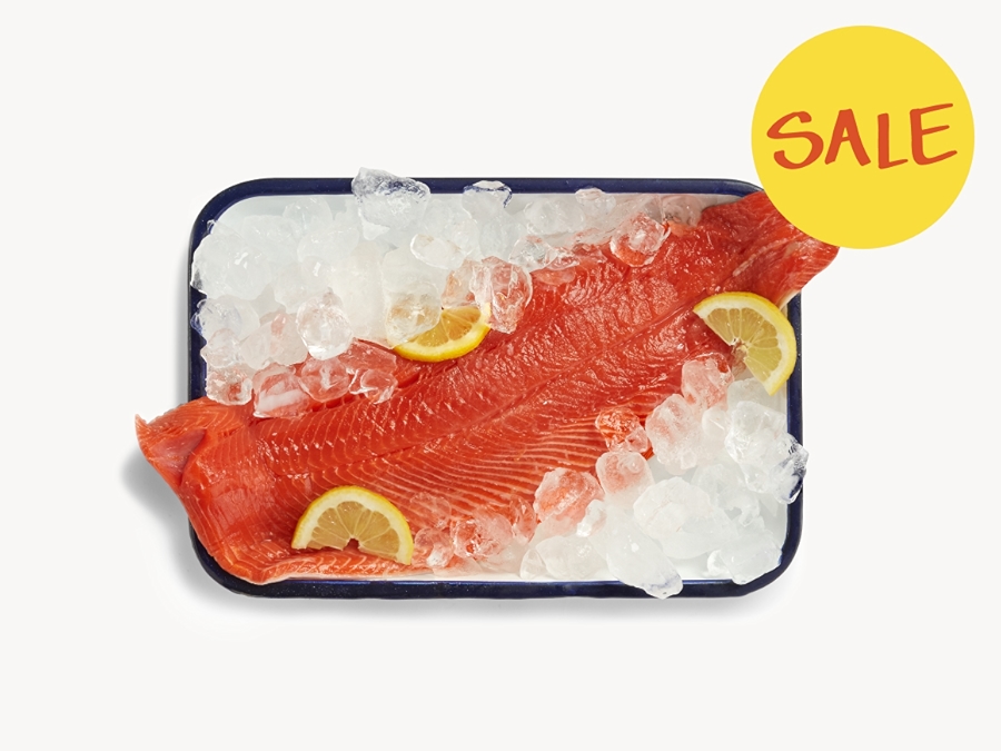 20% off with Prime: Sustainable Wild Caught Alaska Sockeye Salmon Fillets