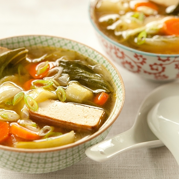 Miso Soup with Garlic and Ginger