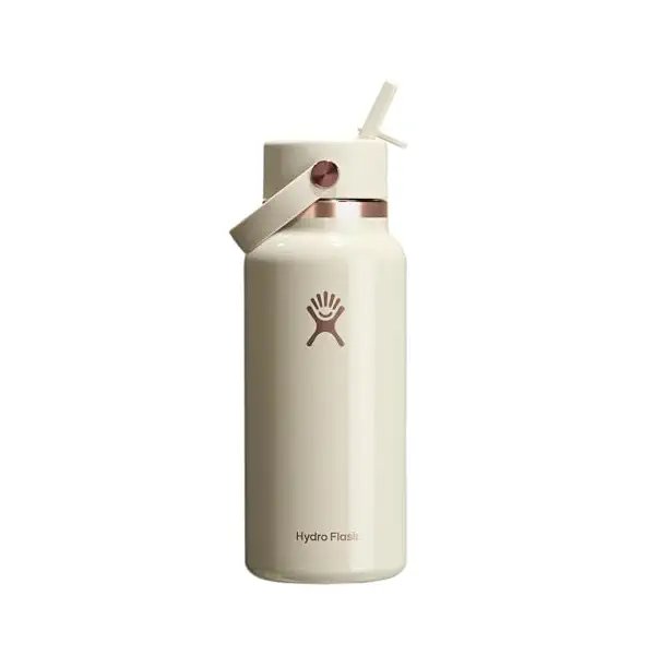 Linen Rse Wide Flex Straw Cap Water Bottle, 1 EA 4